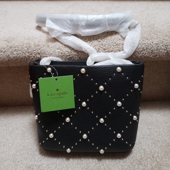 SOLD Kate Spade Pearl Studded Bag - Picture 7 of 11